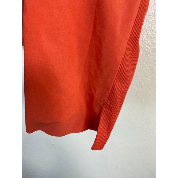 Athleta Brooklyn Ankle Pant Size 12 Orange Pullon Zip Pockets - Picture 11 of 16